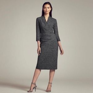 MM LAFLEUR - Casey houndstooth faux wrap dress, XS